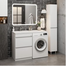 Комплект мебели белый глянец 120 см Onika Милтон 105801 + FC-00001871 + 210018