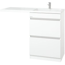 Комплект мебели белый глянец 120 см Onika Милтон 105801 + FC-00001870 + 210018