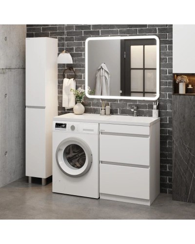 Комплект мебели белый глянец 120 см Onika Милтон 105801 + FC-00001870 + 210018