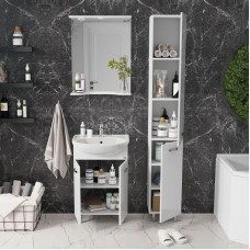 Комплект мебели белый глянец 55,5 см Onika Коралл 105558 + 4620008192765 + 205501