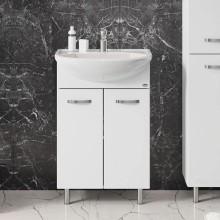 Комплект мебели белый глянец 55,5 см Onika Коралл 105558 + 4620008192765 + 205501