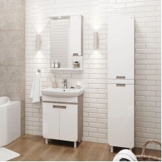 Комплект мебели белый глянец/кастелло 55 см Onika Харпер 105557 + UM-CAR55/1 + 205216