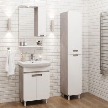 Комплект мебели белый глянец/кастелло 55 см Onika Харпер 105557 + UM-CAR55/1 + 205216