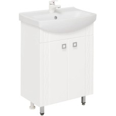 Комплект мебели белый глянец 55 см Onika Лига 105554 + 1WH501702 + 205202