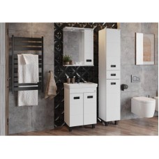 Комплект мебели белый глянец 55 см Onika Балтика 105552 + 1WH302126 + 205846