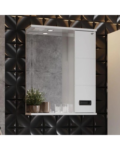 Комплект мебели белый глянец 55 см Onika Балтика 105552 + 1WH302126 + 205846