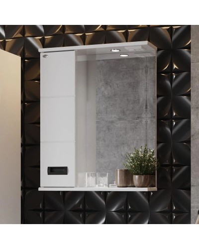 Комплект мебели белый глянец 55 см Onika Балтика 105552 + 1WH302126 + 205848