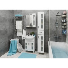 Комплект мебели белый глянец 54 см Onika Кристалл 105551 + UM-ERI55/1 + 205818