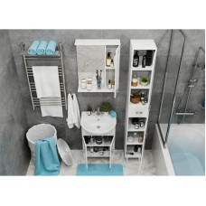 Комплект мебели белый глянец 54 см Onika Кристалл 105551 + UM-ERI55/1 + 205818