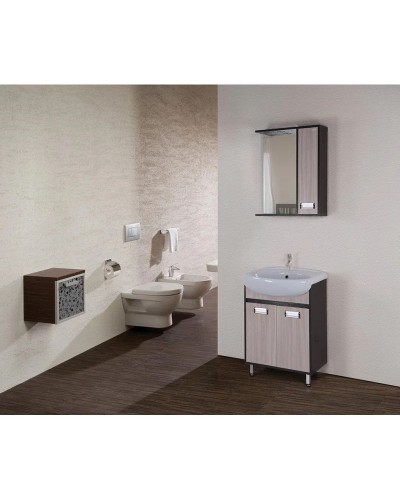 Комплект мебели венге луизиана/ясень шимо светлый 54 см Onika Гамма 105537 + UM-ERI55/1 + 205828