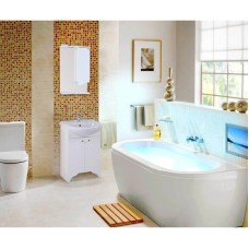 Комплект мебели белый матовый 56 см Onika Омега 105531 + 605501 + 204802