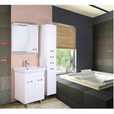 Комплект мебели белый глянец 55 см Onika Балтика 105521 + 1WH302126 + 205816