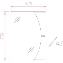 Комплект мебели венге луизиана/бодега 52 см Onika Дуэт 105201 + 1.3120.1.S00.11B.0 + 205207