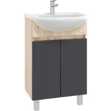 Комплект мебели дуб сонома/серый матовый 51 см Onika Милтон 105037 + 4620008192758 + 206070