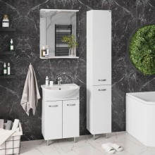 Комплект мебели белый глянец 51 см Onika Коралл 105032 + 4620008192758 + 205023