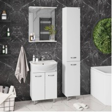 Комплект мебели белый глянец 51 см Onika Коралл 105032 + 4620008192758 + 205023