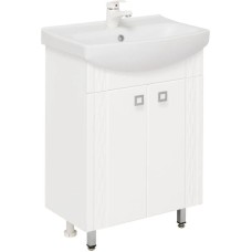 Комплект мебели белый глянец 50 см Onika Лига 105030 + 1WH501701 + 205202