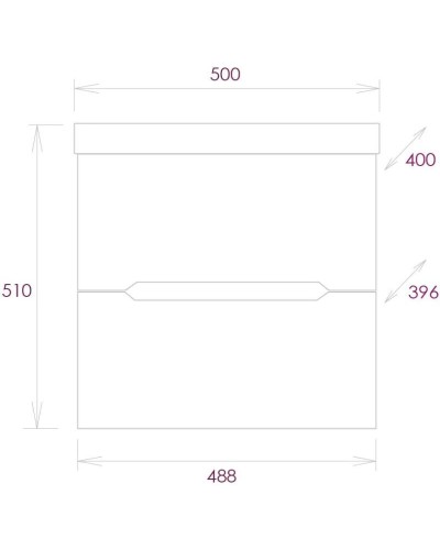 Комплект мебели белый глянец 50 см Onika Айленд 105021 + 4630055557578 + 205206