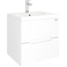 Комплект мебели белый глянец 50 см Onika Айленд 105021 + 4630055557578 + 205206