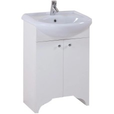 Комплект мебели белый матовый 52 см Onika Омега 105015 + 1.3120.1.S00.11B.0 + 205206