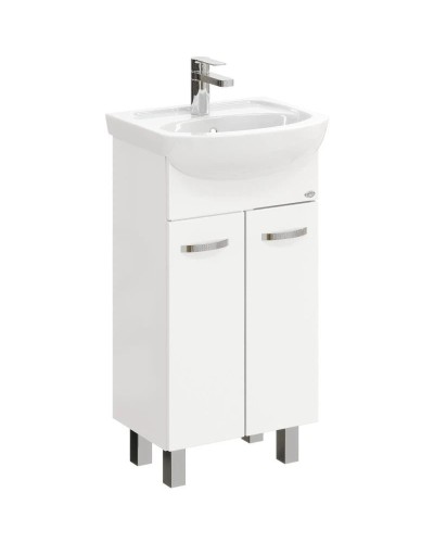 Комплект мебели белый глянец 47 см Onika Коралл 104701 + 604701 + 204501