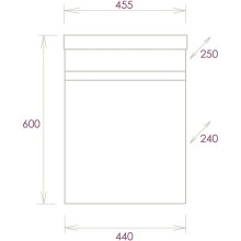 Комплект мебели дуб сонома/серый матовый 45,5 см Onika Милтон 104511 + 4640021065907 + 204803