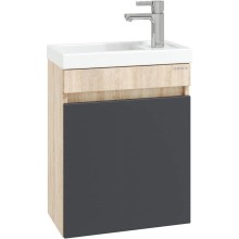 Комплект мебели дуб сонома/серый матовый 45,5 см Onika Милтон 104511 + 4640021065907 + 204803