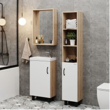 Комплект мебели дуб сонома/белый матовый 45,5 см Onika Тимбер 104508 + 4640021065907 + 204803