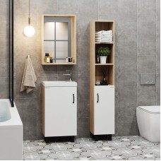 Комплект мебели дуб сонома/белый матовый 45,5 см Onika Тимбер 104508 + 4640021065907 + 204803