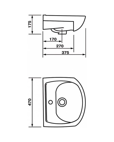 Комплект мебели бодега светлый 47 см Onika Селена 104505 + 604701 + 204505