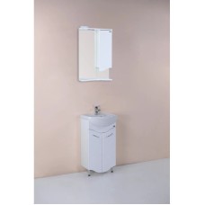 Комплект мебели белый глянец 46 см Onika Лайн 104504 + 4620008192741 + 204802