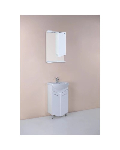 Комплект мебели белый глянец 46 см Onika Лайн 104504 + 4620008192741 + 204802