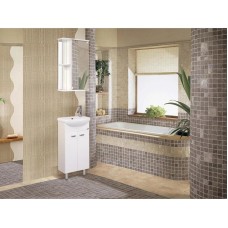 Комплект мебели белый глянец 41 см Onika Азов 104001 + 1WH110254 + 205012