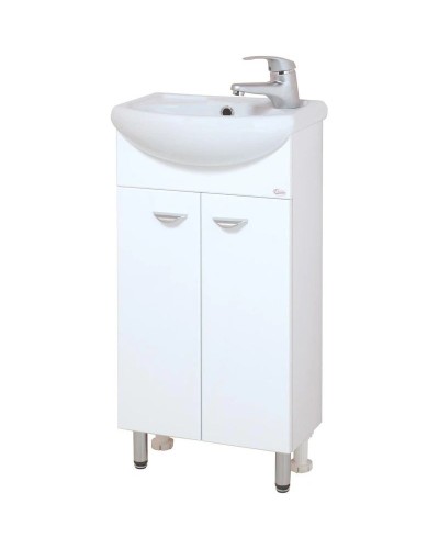 Комплект мебели белый глянец 41 см Onika Азов 104001 + 1WH110254 + 205012