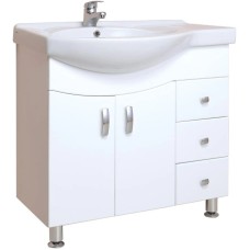 Комплект мебели белый глянец 83 см Onika Эльбрус 108202 + 1WH110228 + 208022