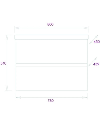 Комплект мебели белый глянец 80 см Onika Эвада 108058 + UM-COM80/1 + 208096