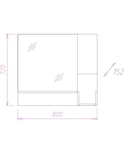 Комплект мебели дуб крафт белый 81 см Onika Санторини 108043 + 4640021065198 + 208089