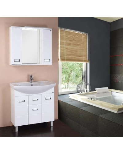 Комплект мебели белый глянец 81,3 см Onika Балтика 108023 + 1WH501524 + 208024