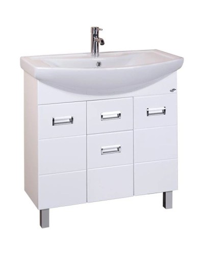 Комплект мебели белый глянец 81,3 см Onika Балтика 108023 + 1WH501524 + 208024