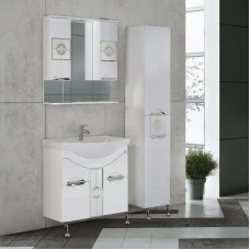 Комплект мебели белый глянец 79,5 см Onika Флорена 108021 + UM-ERI80/1 + 207802