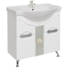 Комплект мебели белый глянец 79,5 см Onika Флорена 108021 + UM-ERI80/1 + 207802