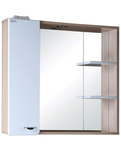 Комплект мебели белый глянец/ясень шимо 76 см Onika Стиль 107512 + 4620008197470 + 207519