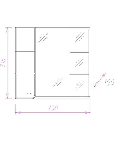 Комплект мебели белый глянец/ясень шимо 76 см Onika Стиль 107512 + 4620008197470 + 207519
