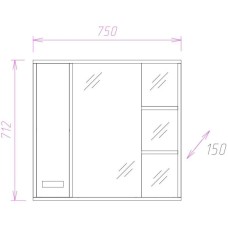 Комплект мебели венге луизиана/ясень шимо светлый 76 см Onika Гамма 107511 + 4620008197371 + 207518