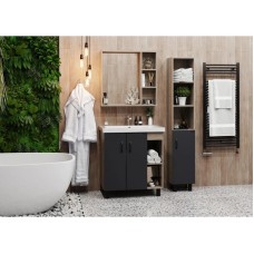 Комплект мебели дуб сонома/серый матовый 71 см Onika Тимбер 107057 + 4620008197746 + 207045