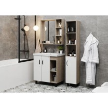 Комплект мебели дуб сонома/белый матовый 71 см Onika Тимбер 107056 + 4620008197746 + 207045