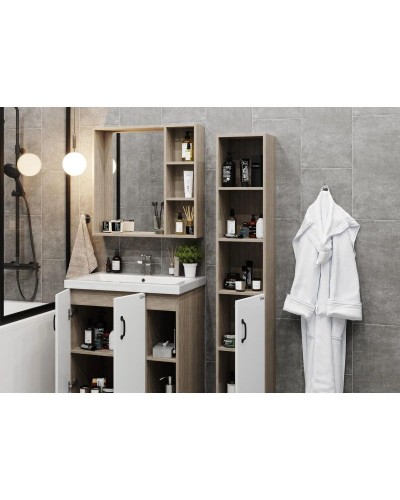 Комплект мебели дуб сонома/белый матовый 71 см Onika Тимбер 107056 + 4620008197746 + 207045