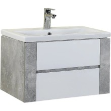 Комплект мебели ателье светлый/белый глянец 70 см Onika Стоун 107044 + UM-COM70/1 + 207033