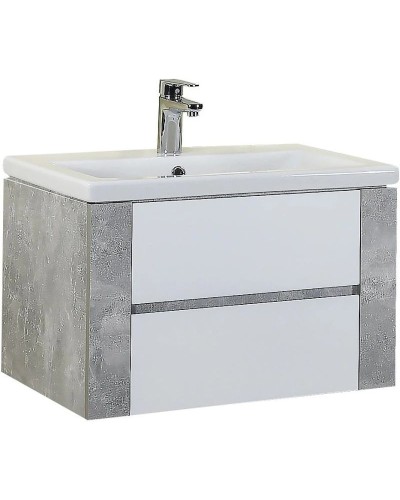 Комплект мебели ателье светлый/белый глянец 70 см Onika Стоун 107044 + UM-COM70/1 + 207033