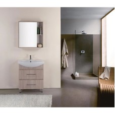 Комплект мебели ясень шимо светлый 71,5 см Onika Дельта 107032 + 1WH207776 + 207020